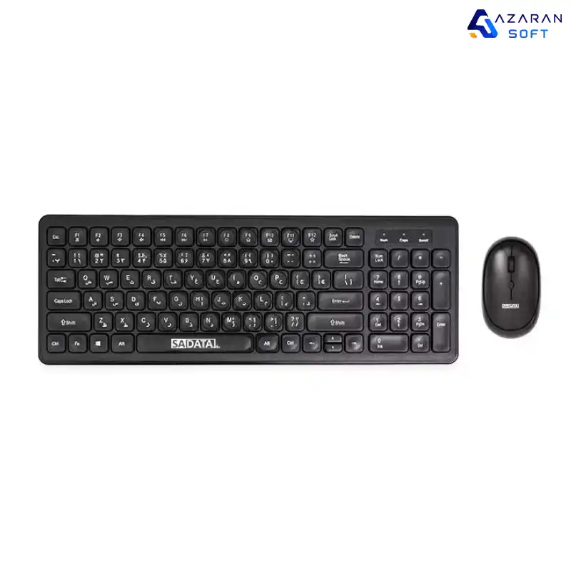 ماوس و کیبورد بیسیم سادیتا مدل SKM-2401 WL