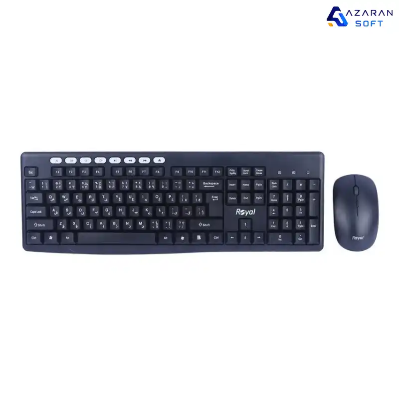 ماوس و کیبورد بی‌سیم رویال RKM-870