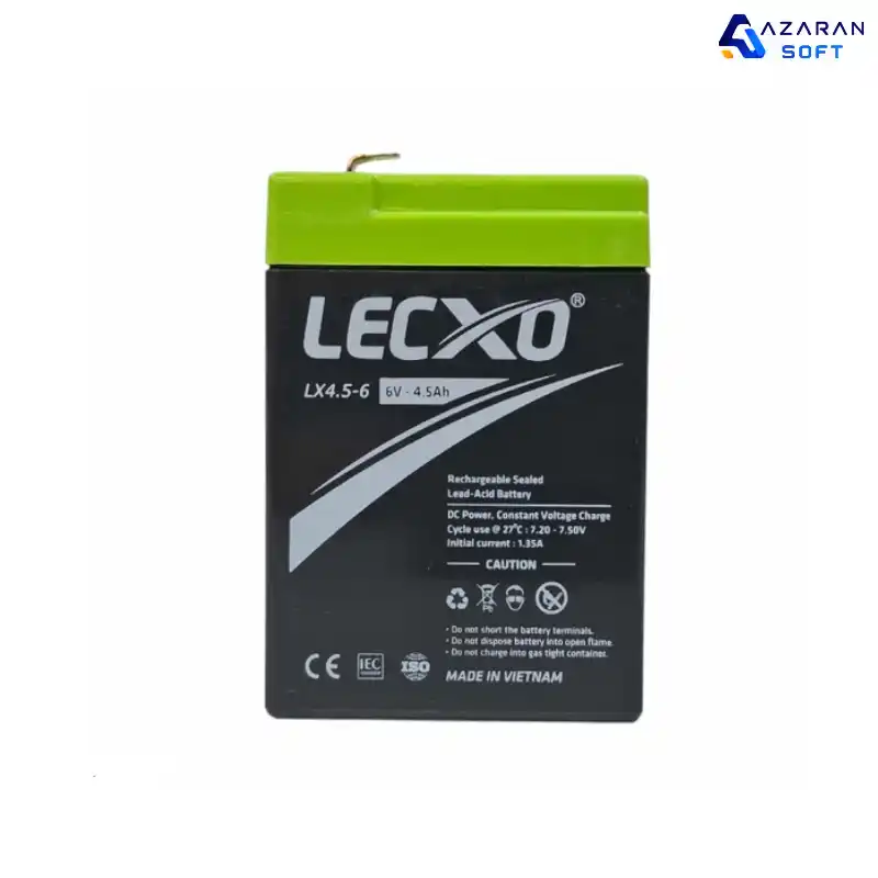 باتری UPS لکسو 6 ولت 4.5 آمپر مدل LX4.5-6