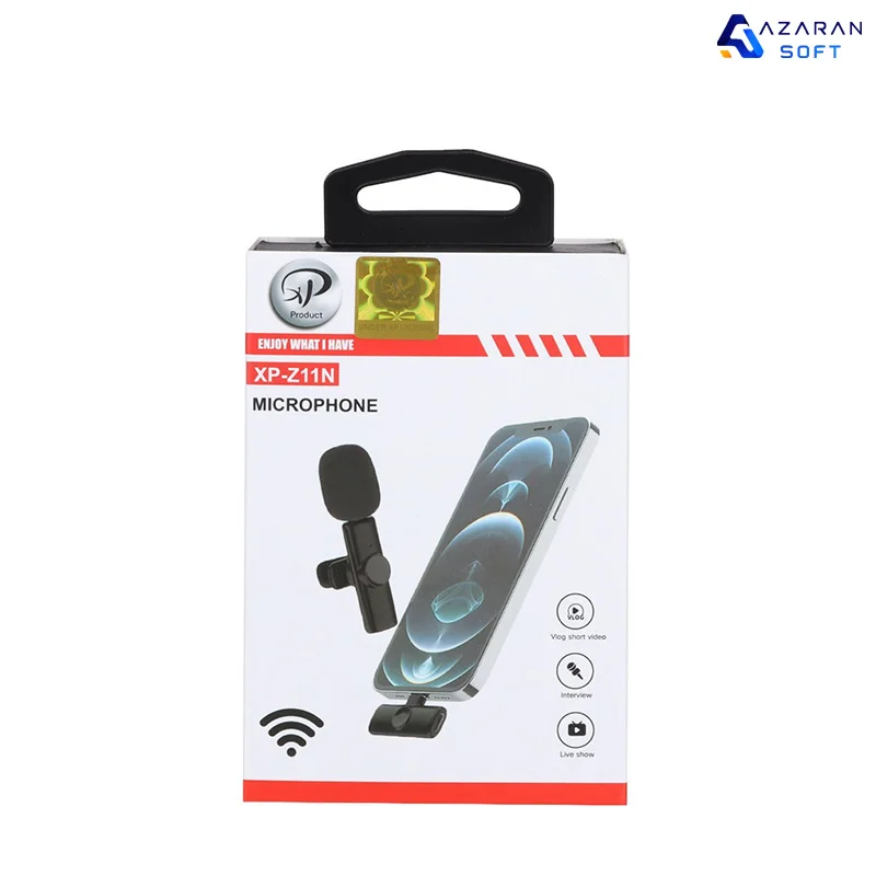 میکروفون یقه‌ای بی‌سیم XP-Z11 Type-C نویز کنسلینگ