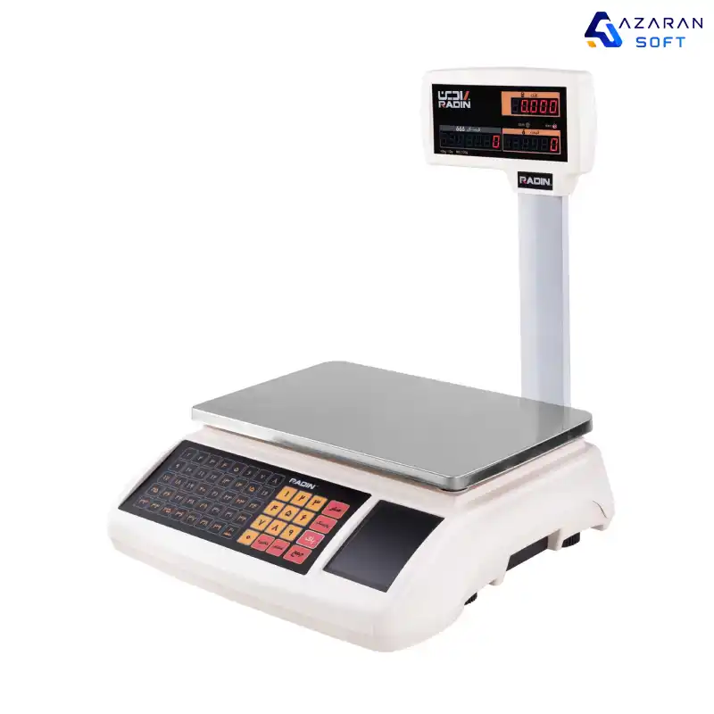 ترازو  بدون پرینتر رادین مدل 5600 ظرفیت 40 کیلویی (علمک دار)